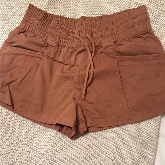 aerie Pants - Aerie High Waist Brown Women's Shorts